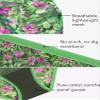 Curvy Couture Women's Size Brief Panties in Smooth, Mesh and Lace, Available in Multi Packs, Lush Tropics, 3X-Large Plus view 4