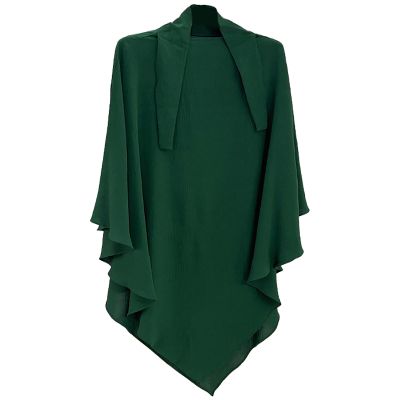 Zofocy Women Islamic Breathable Soft Muslim Prayer Half-body Cover Dubai Long Hijab