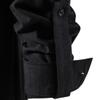 Men's Linen Cotton Retro Lace Up Shirt Long Sleeve V Neck Medieval Top Casual Pullover Henley Shirt (Large,Black) view 2
