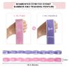 BTAMUD 2 Pcs Kids Stretch Bands Dance Stretching Straps for Children Gymnastics Equipment Dance Training Elastic Band for Kids Multi-Loop Numbered Stretch Band for Ballet Cheerleading-8 Loops view 2