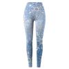 ZYXTIM Christmas Leggings for Women Plus Size Winter Warm Thick Tights Thermal Velvet Tummy Control Soft Stretchy Capri & Full Length Women's Leggings Blue view 3