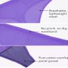 Curvy Couture Womens Plus Size Sheer Mesh High Cut Thong Panty Violet L view 4