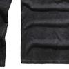 Mens Vintage Distressed Henley Shirts Retro Long Sleeve Tee Tops Casual Button Down Washed T-Shirts (5X-Large,Black) view 4