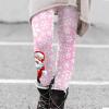 ZYXTIM Womens Holiday Leggings Scrunch Butt Lifting Elastic Tights Womens Christmas Leggings Rose Gold view 2
