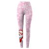 ZYXTIM Womens Holiday Leggings Scrunch Butt Lifting Elastic Tights Womens Christmas Leggings Rose Gold view 3