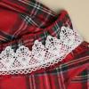 Baby Girl Christmas Dress Toddler Girls Christmas Long Sleeve Lace Plaid Prints Princess Dress Xmas (Red, 12-18 Months) view 4