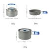 QIYUDS Camping Cookware Set Kit, Backpacking Gear Cooking Equipment, Portable Non Stick Pot Pan Cook for Outdoors Hiking view 2