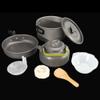 QIYUDS Camping Cookware Mess Kit for Backpacking Gear  Camping Cooking Set - Backpack Camping Pot and Pans Set - Camp Accessories Equipment (Color : Orange) view 2