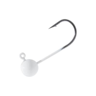 Temorah Fly Tying Jig Heads (White, 1/16 OZ 50PCS)