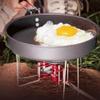 QIYUDS Camping Cookware Mess Kit, Outdoor Set of Pot Picnic Supplies Picnic Pot Utensils Outdoor cookware Set -self-Driving Tour 7-8 People Portable Camping Pot- Camp Accessories Equipment view 3