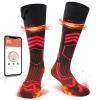 Heated Socks - 7.4V/3000mAh Electric Socks for Men Women,Rechargeable Heated Socks with APP Control, Camping Hiking Motorcycle Skiing Outdoor Riding-Warm Winter Socks(L) view 1