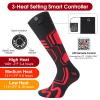 Heated Socks - 7.4V/3000mAh Electric Socks for Men Women,Rechargeable Heated Socks with APP Control, Camping Hiking Motorcycle Skiing Outdoor Riding-Warm Winter Socks(L) view 2