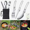 QIYUDS Camping Cookware Kit, Lightweight Backpacking Cooking Set Outdoor Cook Gear for Outdoor Camping Hiking and Picnic (Color : Black) view 4