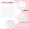 Auranso Girls Bike Shorts Cartwheel Breathable and Safety Biker Under Dress Dance Shorts White 7-8 Years view 4