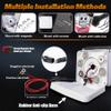 MOVOTOR LED Search Light Wireless Remote Control 360Rotating Automatic Search Spotlight with Strong Magnetic Base Permanent Mount for Boat Marine Truck Off road SUV-White view 3