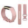 3 Pack Sport Bands Compatible with Fitbit Charge 6 Bands / Fitbit Charge 5 Bands Women Men, Classic Soft Replacement Straps Wristbands for Fitbit Charge 6 / 5 Advanced Fitness & Health Tracker (Rose view 3