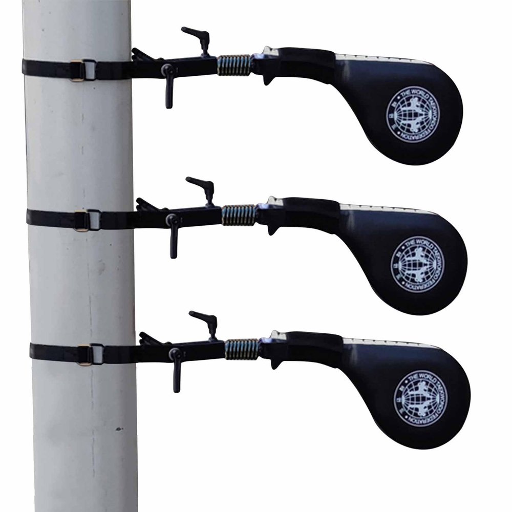 ZIMGOD Wing Chun Dummy Boxing Martial Arts Training Device Sport Target, Adjustable Wing Chun Spring Arms Man Pile, Kung Fu Practice Equipment, Arm Strength Exercise Tools (Color : 3Pcs)