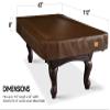 BEARCOVER Heavy Duty Leatherette Billiard Pool Table Cover, Waterproof & Tearproof Cover for Pool Table 7/8/9FT 9Feet-Coffee view 2