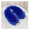 ECYC Ltd Women's Soft Fluffy Faux Fur Collar Scarf Wrap Furry Neck Warmer Scarf Loop Scarves Stoles for Ladies Fall Winter Coat Dress, Royal Blue view 2