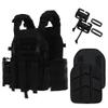 Tuxapo Tactical Molle Vests with Triple mag Pouch and Side Cummerbund Pouches, Quick Release Vests for Men view 1