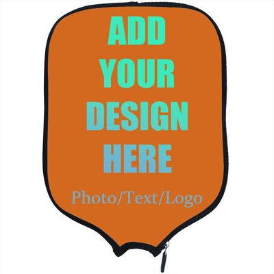KOALEIU Personalized Custom Pickleballs Paddles Cover Sleeve Add You Design Image Photo Logo, Fits Most Paddle, 8.5x11.5 Inches, Chocolate