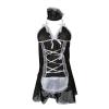 0-Maid Black Solid Cute Sexy Lingerie Bras Skirts Cosplay Lingerie for Women Short Sleeve Lace Lace Holiday Halloween Lingerie for Women Cosplay Lingerie See Through Lingerie Women 2023 3XL view 1