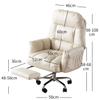 Office Chair Ergonomic Desk Chair with Headrest,Retractable Footrest High BackGaming Chair,Home Office Chair withWheels Desk Chair Adjustable Height Reclining Computer Chair (Color : C) view 3