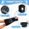 Yinder 3 Pairs Sports Volleyball Arm Sleeves for Youth Volleyball Wrist Guard Protection Pads and Thumbhole (S-10inch Length,Black) view 3