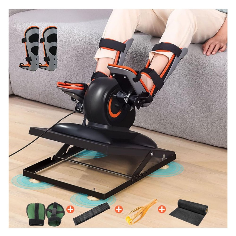 BXKCFYBSQ Pedal Exerciser,Under Desk Bike Pedal Exerciser,Mini Exercise Bikes,with LCD Display and Adjustable Resistance for Seniors Arm or Leg Fitness (Color : Style 2)