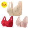1-Y21 Red Lace Push Up High Support Lace Lingeries for Women Winter Fall Tshirt Bra 3 PC Pack Solid Color Bras Lingerie Brass Lady Tube Bras Ladies 2023 Clothes CF L view 2