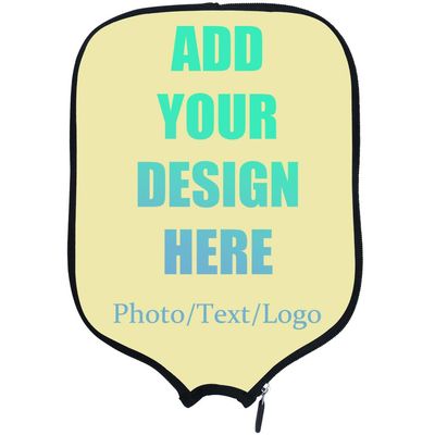 KOALEIU Custom Pickleballs Paddles Protection Personalized Pickleballs Paddle Cover with Design You Photo Text, Fits Most Rackets, 8.5x11.5 Inches, PaleGoldenrod