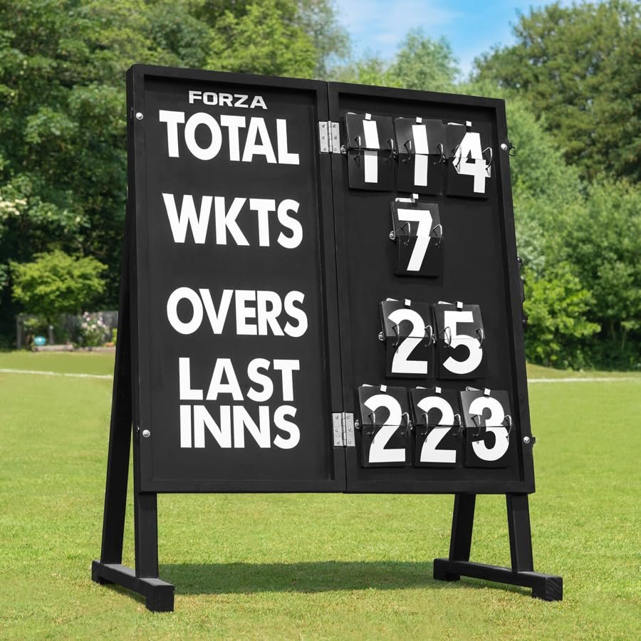 FORTRESS Portable Foldaway Cricket Scoreboard Cricket Ground Equipment (Scoreboard with Stand)