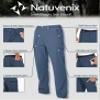 NATUVENIX Hiking Pants Men Lightweight Travel Pants for Men Quick Dry Mens Fishing Pants Water Resistant Cargo Work Pants view 4