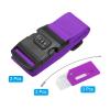 PATIKIL Luggage Strap with Combination Lock Luggage Tag and Loop 78"x2", 3 Set Adjustable Suitcase Belt for Travel Packing Bag Closure Identify, Purple view 3