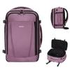 ECOHUB Travel Backpack 18x14x8 Spirit Airlines Personal Item Bag Carry On Backpack 13 Pockets Large Work Casual Daypack for men Airline Approved Waterproof Gym Backpacks with Charging Port, Pink view 1
