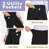 FitsT4 Sports Girls Winter Riding Pants Fleece Lined Riding Breeches Kids Full Seat Equestrian Pants Tights with Pockets Black,XL view 3