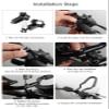 Bike Rest Handlebar Bicycle Handlebar Rest Bike Aerobar Bicycle Armrest Handlebar Triathlon Bike Handlebar Bicycle Aerodynamic Handlebar for MTB Road Bike 22.2 to 25.4 Diameter Handle view 3