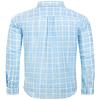 Alimens & Gentle Plaid Button Down Shirt Men Long Sleeve Blue Yellow Gingham Regular Formal Business Office Dress Shirts view 3