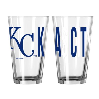 logobrands MLB Overtime 16oz Pint Glass (Kansas City Royals)