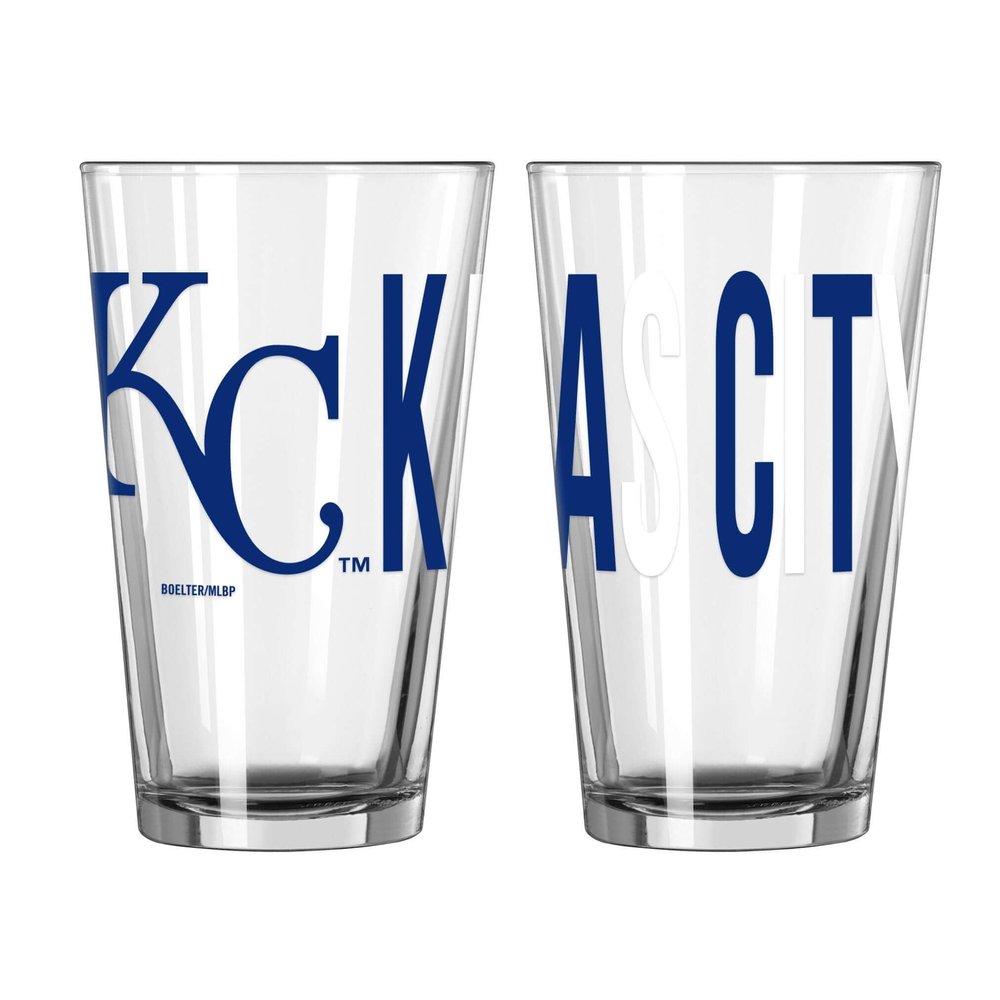 logobrands MLB Overtime 16oz Pint Glass (Kansas City Royals)