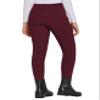 FitsT4 Sports Girls Winter Riding Pants Fleece Lined Riding Breeches Kids Full Seat Equestrian Pants Tights with Pockets Wine,XS view 2