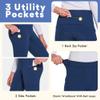 FitsT4 Sports Girls Winter Riding Pants Fleece Lined Riding Breeches Kids Full Seat Equestrian Pants Tights with Pockets NavyBlue,XS view 3