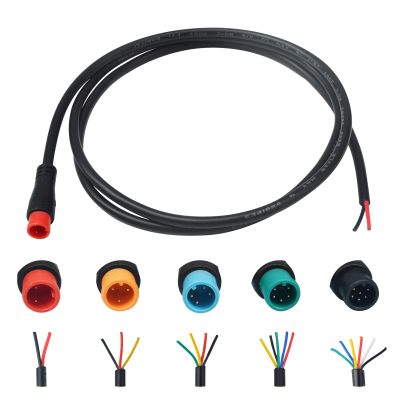 EDENCOMERS Ebike Extension Cable 2pin Male Line with Waterproof Plug Single Connector for DIY Electric Bicycle Display Throttle Light Ebike Accessories