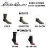 Eddie Bauer Women's Dura Dri Moisture Control 6-Pair Crew Socks, Fashion Black Assorted (6 Pairs), Medium view 4