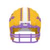 FOCO LSU Tigers NCAA Replica BRXLZ Mini Helmet view 3