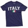 Men's Italy Flag Shirt Italy Country Flag Tee Italy National Shirt Italia Gifts Italia Shirts (Large Navy Blue) view 1