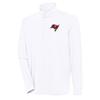 Antigua Men's White Tampa Bay Buccaneers Hunk Quarter-Zip Pullover Top view 1