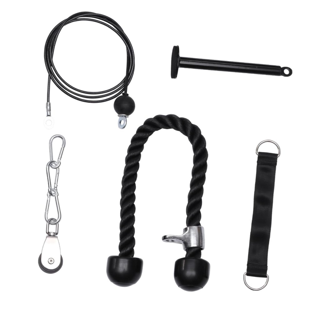 Kisangel 1set Triceps Extension Pulley System for Compact Arm Trainer Kit for Strength Training and Muscle for Fitness Levels