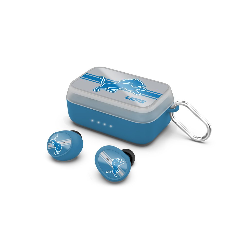 SOAR NFL Wireless Sport Earbuds: Comfortable Fit & Convenient Charging, Detroit Lions