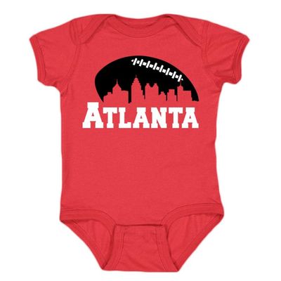 City Skyline Kid's Bodysuit for Atlanta Fans (Red, 18M)